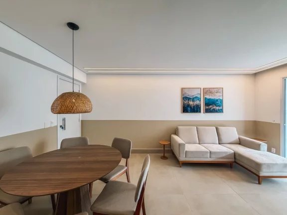 Imagem Imperdível apartamento de 3 quartos na Riviera de São Lourenço Módulo 07: 110,74m², 1 suíte, 3 salas, varanda gourmet e 2 vagas.