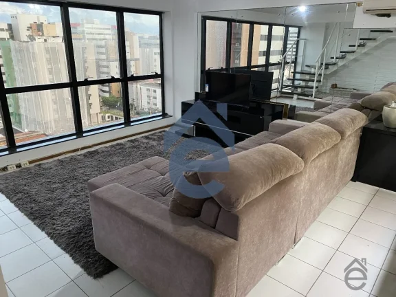 Imagem Apartamento cobertura duplex, nascente e à venda na Ponta Verde, 79m2, com pisci