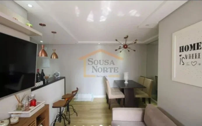 Imagem Apartamento com 55 m², composto por 2 dormitórios, sendo 1 suíte, além de 2 banheiros (social e ...