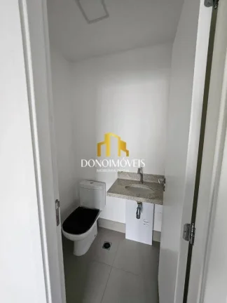 Imagem Sala - andar alto- *Vista para Santo André e São Bernardo - Com Piso elevado, infra estrutura de a...
