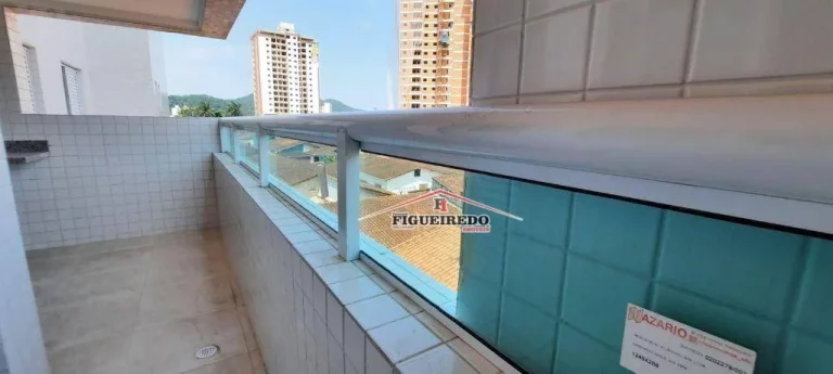 Imagem Apartamento à venda, 77 m² por R$ 390.000,00 - Vila Guilhermina - Praia Grande/SP