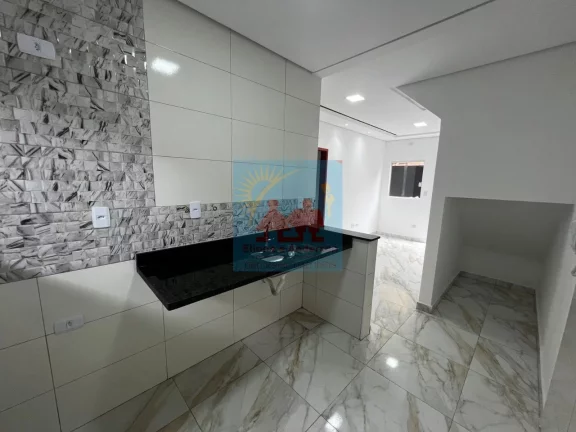 Imagem Casa de Condomínio com 2 dorms, Maracanã, Praia Grande - R$ 242 mil, Cod: 1994