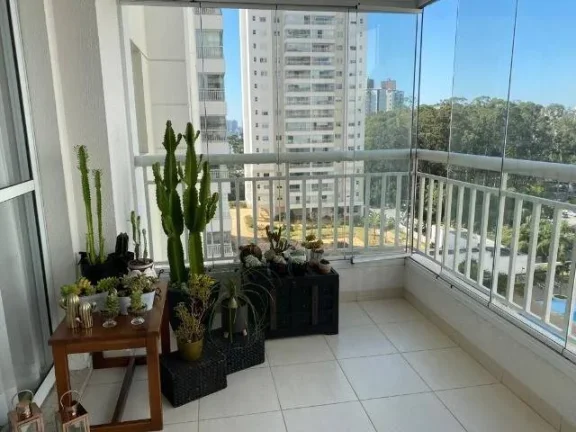 Imagem Condomínio Anima 107 m² Sala Estendida Vista Piscina 2 Dormitorios
