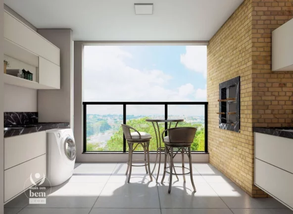 Imagem Apartamento novo com 2 quartos (1 suíte), sacada com churrasqueira à venda por R$ 587.822,80 - Boa Vista - Curitiba/PR