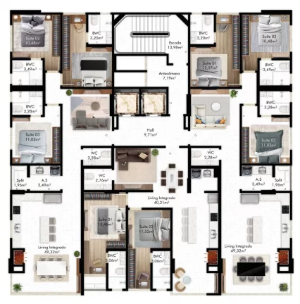 Imagem San Pietro Residence - Apartamento à venda no bairro Perequê - Porto Belo/SC