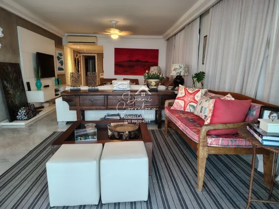 Imagem Apartamento de luxo à venda em Guarujá-SP, no bairro Pitangueiras: 3 quartos, 3 suítes, 2 salas, 5 banheiros, 2 vagas de garagem, 190m².
