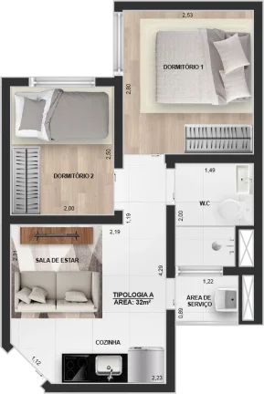 Imagem APARTAMENTO RESIDENCIAL em São Paulo - SP, Vila Ponte Rasa