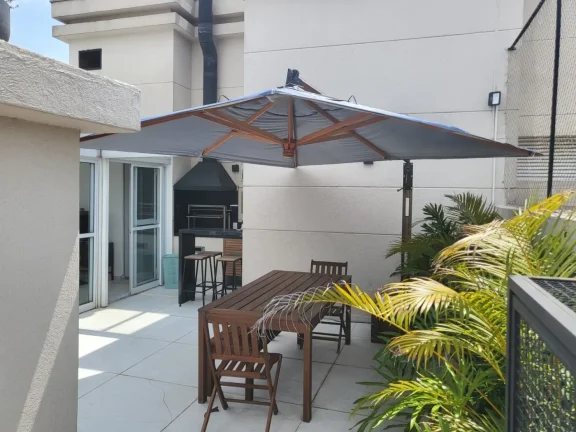 Imagem Cobertura no Alto da Boa Vista, com 234 M², 3 quartos sendo uma suíte master, 5 banheiros, 3 vagas, área de serviço, ar condicionado, churrasqueira.
