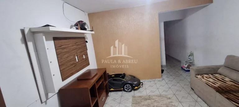 Imagem São 2 Casas 125m², Com 5 e 4 Cômodos, Laje, Escritura, 1 Vaga, 1 Quadra da Av. Pres. Castelo Branco no Jardim Zaíra, Mauá-SP