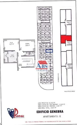 Imagem Apartamento com 1 dormitório à venda, 34 m² por R$ 187.000,00 - Vila Paulista - Cubatão/SP