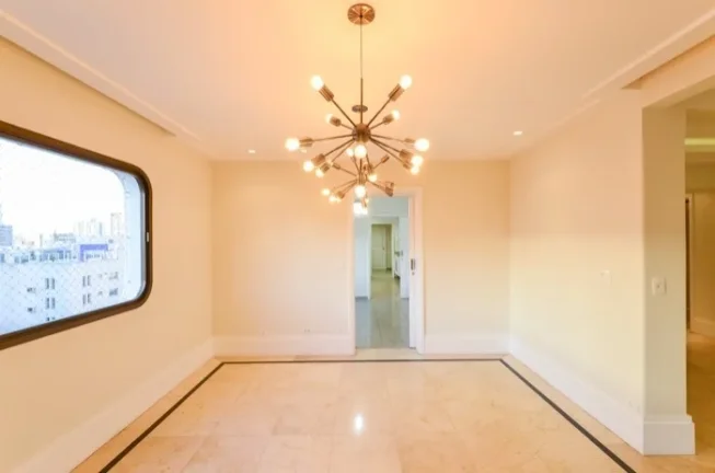 Imagem Apartamento 301M², 4Q, 4 Suítes, 4 Banheiros, 4 Vagas, Lavabo, Varanda, Academia, Piscina, Salão de Festas e Jogos, Playground, Banheira, Split.