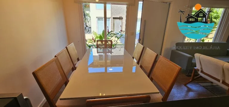 Imagem Casa a venda, aluguel anual em Juquehy, 3 suítes, piscina, churrasqueira, 2 vagas, 8 pessoas, 147m² de área construída | Juquehy Imobiliária
