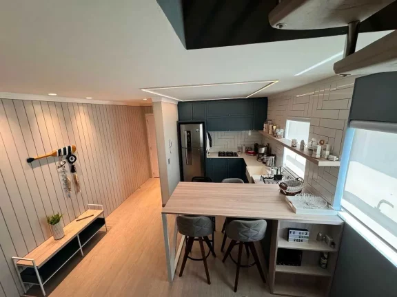Imagem Cobertura duplex com 3 dormitórios sendo 1 suíte e 2 vagas de garagem em Mariscal/SC