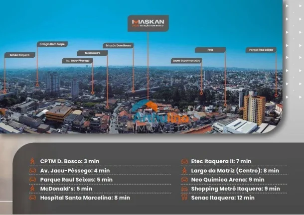 Imagem Apartamento com 2 dormitórios à venda por R$ 199.000,00 - Vila Carmosina - São Paulo/SP