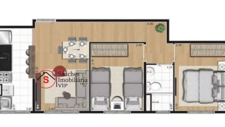 Imagem VENDO - 2 dormitórios, 44m, Belenzinho - São Paulo