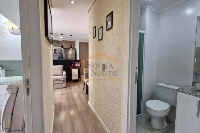 Imagem Apartamento com 60 m² de área privativa, distribuídos em 2 dormitórios, sendo 1 suíte, sala int...