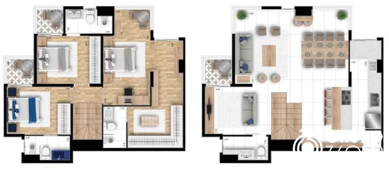 Imagem Apartamento Duplex para Venda em Santo André / SP no bairro Jardim