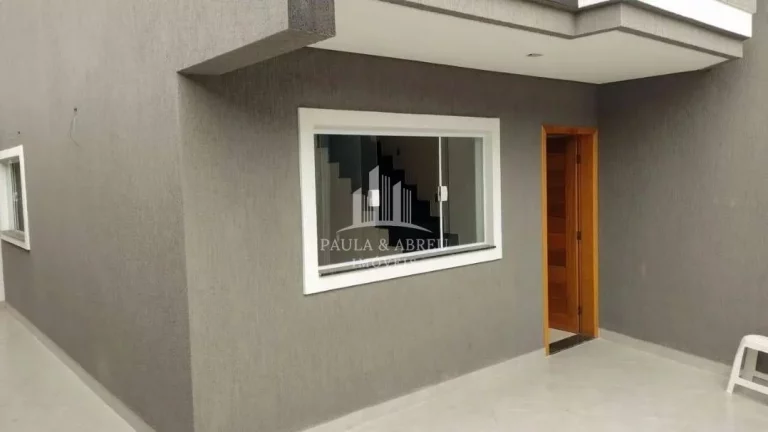 Imagem Sobrado NOVO, 72m² terreno, 3 Dormitórios, 1 Suíte, Quintal, 2 Vagas, Fino Acabamento, Vila Lucinda, Santo André