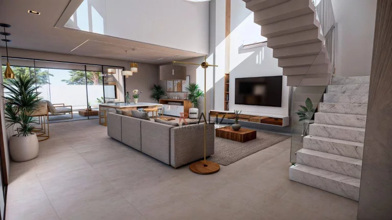 Imagem Sobrado moderno com 4 dormitórios e escritório à venda, 303 m² por R$ 3.300.000 - Condomínio Alto Padrão - Indaiatuba/SP