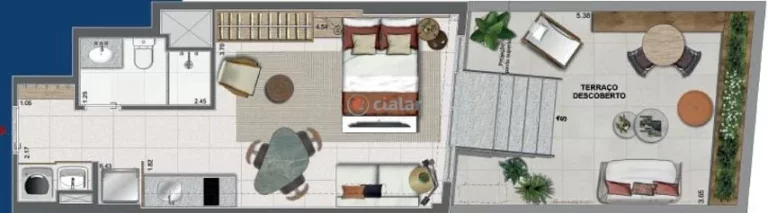 Imagem Studio à venda 1 Quarto 33.38M Centro Rio de Janeiro - RJ | Residencial Skylux