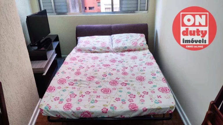 Imagem Apartamento com 1 quartoo para alugar, 41 m² por R$ 1.800/mês - Itararé - São Vicente/SP