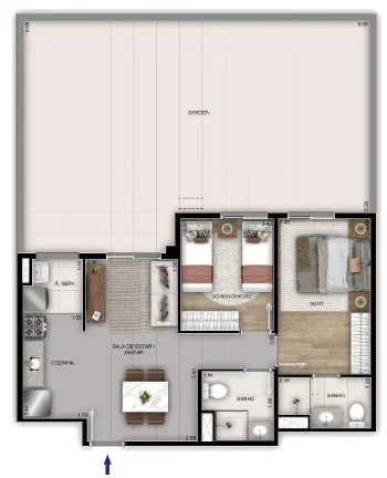 Imagem APARTAMENTO RESIDENCIAL em Rio de Janeiro - RJ, Recreio dos Bandeirantes