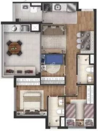 Imagem Apartamento com 3 dormitórios à venda, 78 m² por R$ 1.042.000,00 - Butantã - São Paulo/SP