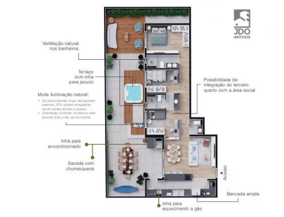Imagem Apartamento a Venda no bairro Boa Vista - Curitiba, PR