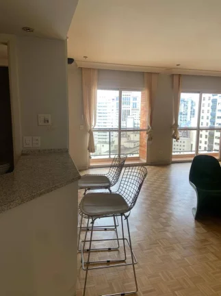Imagem Flat para LOCAÇÃO em Vila Nova Conceição - Contemporâneo 80m²