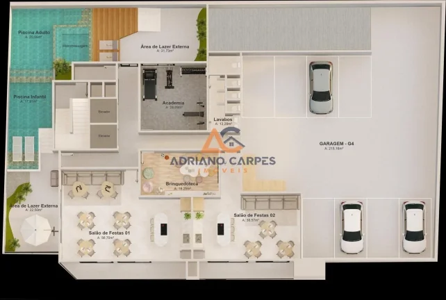 Imagem Apartamento na praia de Gravatá com 3 suítes e parcelamento direto com a construtora em 120 x a venda com Adriano Carpes Imóveis