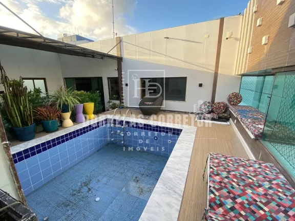 Imagem Cobertura duplex em Olinda, beira mar, piscina e área goumert privativa, 4qtos 2sts 3 vgs cob. a. lazer completa