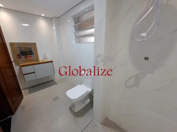 Imagem Apartamento à venda com 109m², 3 quartos, 2 banheiros, elevador, 1 quadra da praia por R$590.000,00 no Boqueirão em Santos