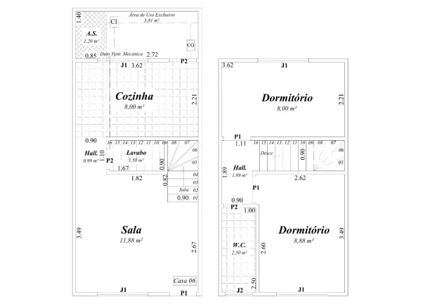 Imagem Sobrado de Condomínio com 2 dorms, Maracanã, Praia Grande - R$ 270 mil, Cod: 2129