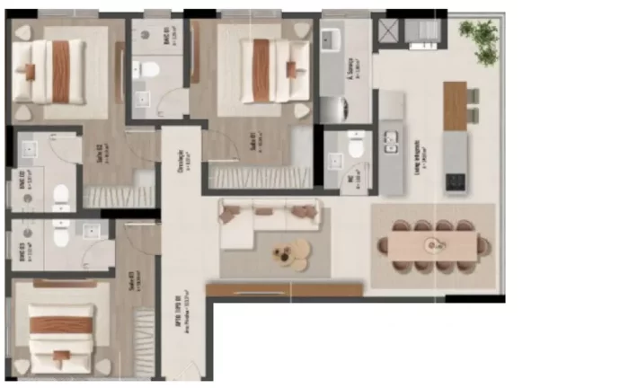 Imagem Vistta 206 - Apartamento à venda no bairro Perequê - Porto Belo/SC