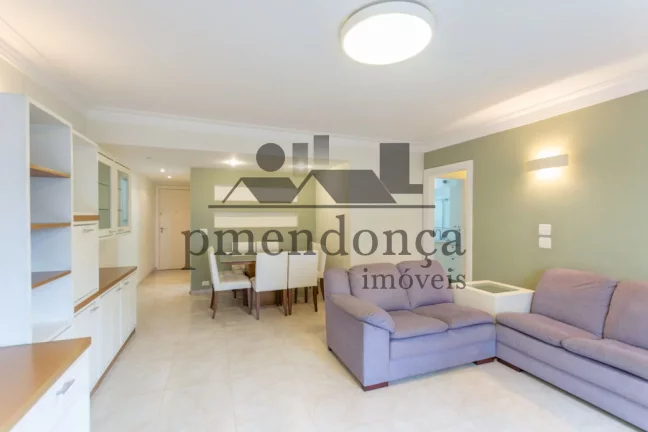 Imagem Apartamento na Rua Caraibas mobiliado com 3 quartos (1 suíte) e 1 vaga, 113m²