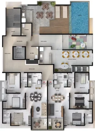 Imagem Apartamento à venda, 70 m² por R$ 529.000,00 - Bessa - João Pessoa/PB