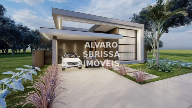 Imagem Belíssima Casa à venda de 236m² com 3 suítes no Condomínio Bandeirantes em Salto SP.