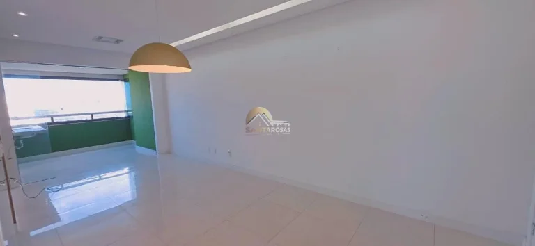 Imagem Alugo apartamento no Alphaville Salvador: 2/4 (1 suíte) nascente, varanda gourmet c/ cortina de vid