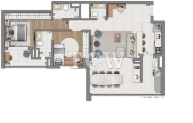 Imagem Apartamento à venda no bairro Brooklin - São Paulo/SP, Zona Sul