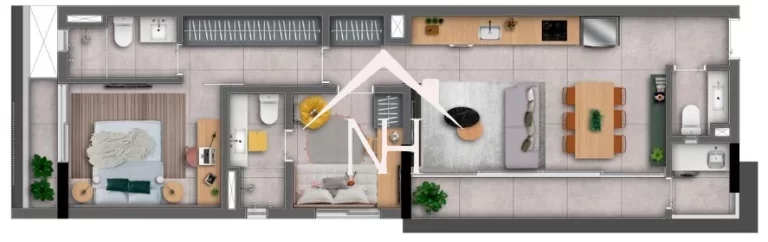 Imagem Apartamento em Moema de 84m c/2 suítes, coworking,delivery, bicicletário,fitness, piscina, solarium, espaço gourmet, terraço descoberto, brinquedoteca
