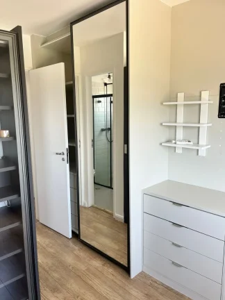Imagem Apartamento 77M², 3Q, 1 Suíte, 2 Banheiros, 2 Vagas, Academia, Churrasqueira, Piscina, Playground, Salão de Festas e Jogos, Fechadura Eletrônica, Deck