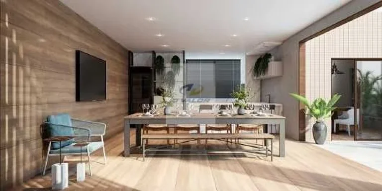 Imagem Vendo apartamentos com vista mar, de 83 m2, varanda, sala p/ 2 ambientes, 3 quartos com 2 suítes e 2 vagas