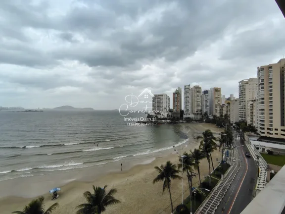 Imagem Apartamento atualizado frente mar nas Astúrias, Guarujá-SP: 3 suítes, 2 salas, 5 banheiros, 2 vagas de garagem, 192m² e suíte de empregada