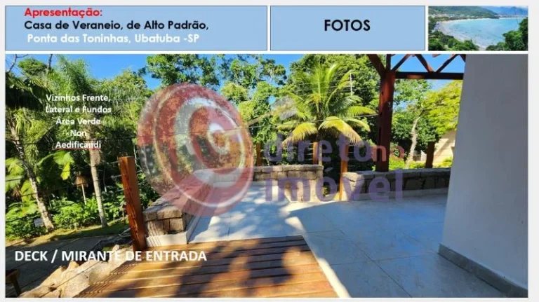 Imagem Casa de alto padrão com 4 suítes 5 vagas Toninhas Ubatuba SP