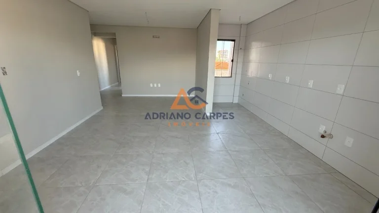 Imagem Apartamento NOVO de dois dormitórios, sendo uma suíte, sacada com churrasqueira e uma vaga de garagem no bairro de Gravatá, em Navegantes -