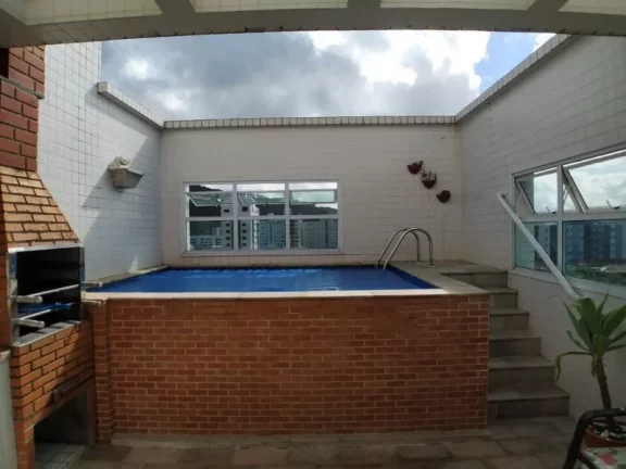 Imagem COBERTURA DUPLEX COM 3 DORMITÓRIOS À VENDA, 208 M² POR R$ 1.290.000 - MARAPÉ - SANTOS/SP