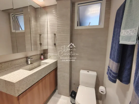Imagem Imperdível apartamento à venda em Guarujá-SP, Pitangueiras: 3 quartos, 1 suíte, 2 salas, 3 banheiros, 1 vaga, 130m².