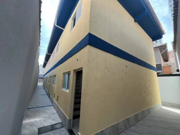 Imagem Maravilhoso Sobrado em Condomínio na Aviação - Praia Grande, 2 Quartos