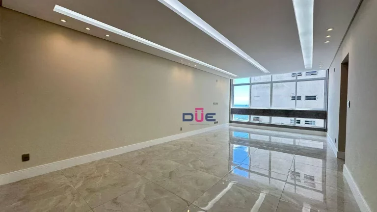 Imagem Apartamento com 3 dormitórios para alugar, 130 m² por R$ 8.800,00/mês - Boqueirão - Santos/SP