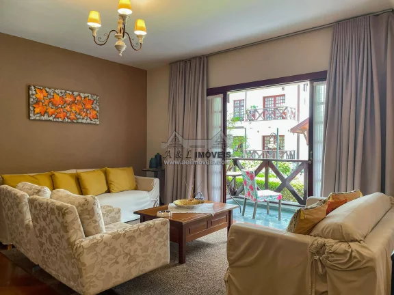 Imagem Apartamento Campos Jordão 4 Dorm, Lareira, SPA, 400m Capivari